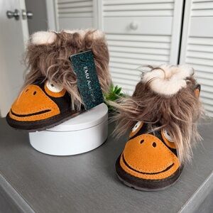 Emu Australia Orangutan Monkey Winter Fur Boots Baby 6-12m